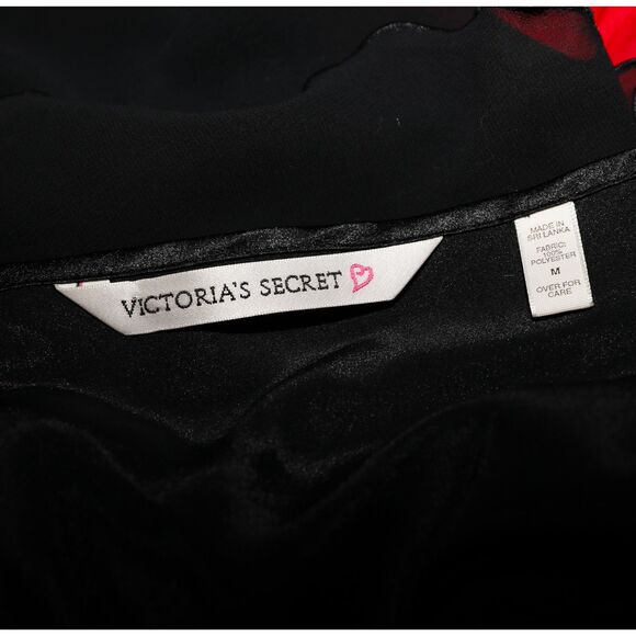 Victorias Secret Satin Sheer Slip Dress Teddy Lingerie Size Medium - Picture 3 of 4